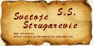 Svetoje Strugarević vizit kartica